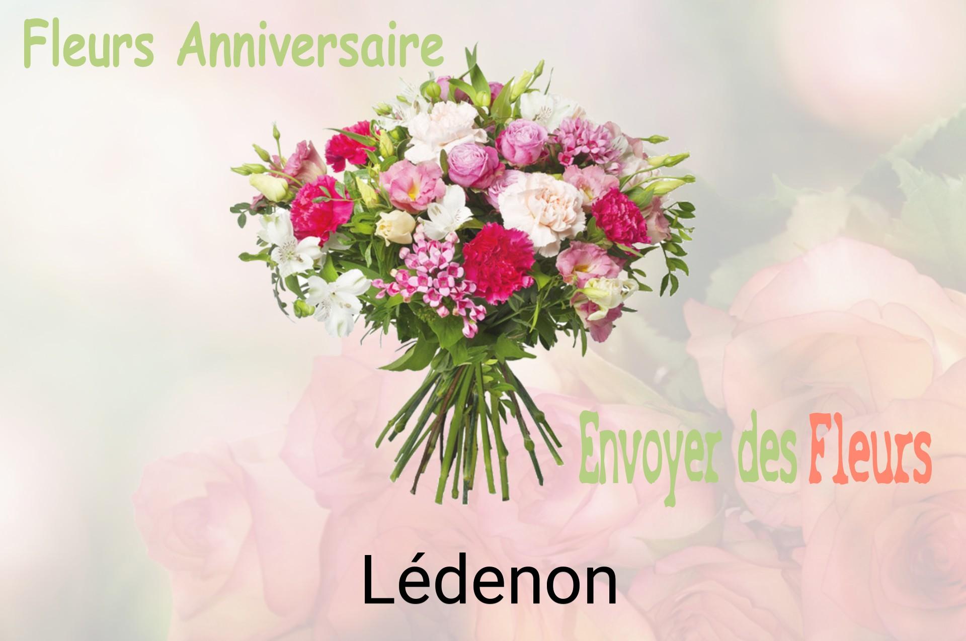 Bouquet de fleurs d’anniversaire livré à Lédenon