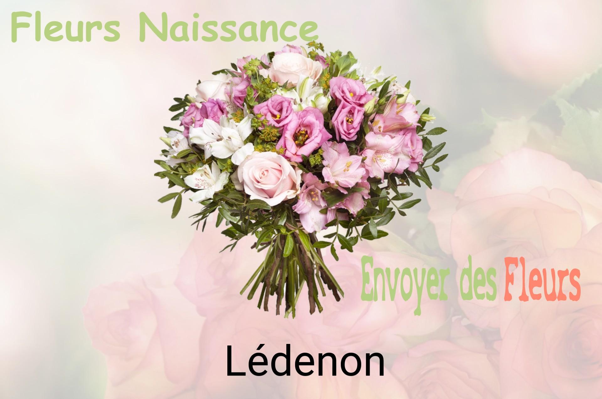 Bouquet de fleurs de naissance livré à Lédenon